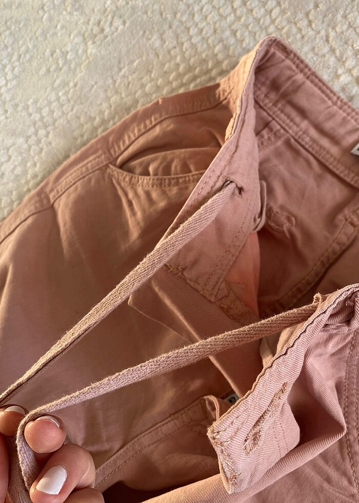 bershka çok cepli pantolon - Görsel 3