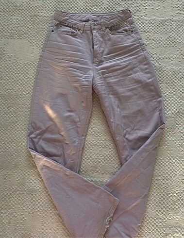 lila wide leg pantolon