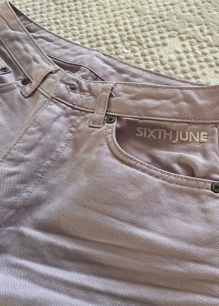 lila wide leg pantolon - Görsel 2