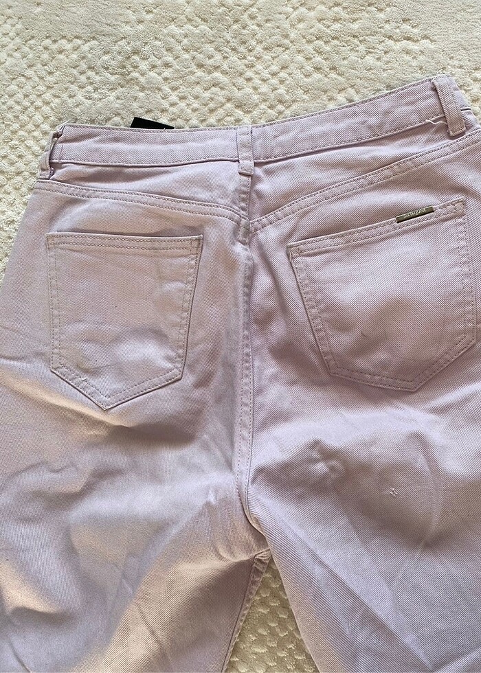 lila wide leg pantolon - Görsel 3