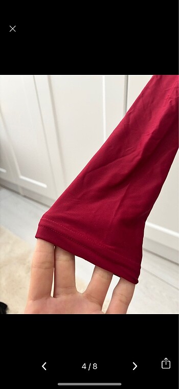 m Beden bordo Renk Crop bayan