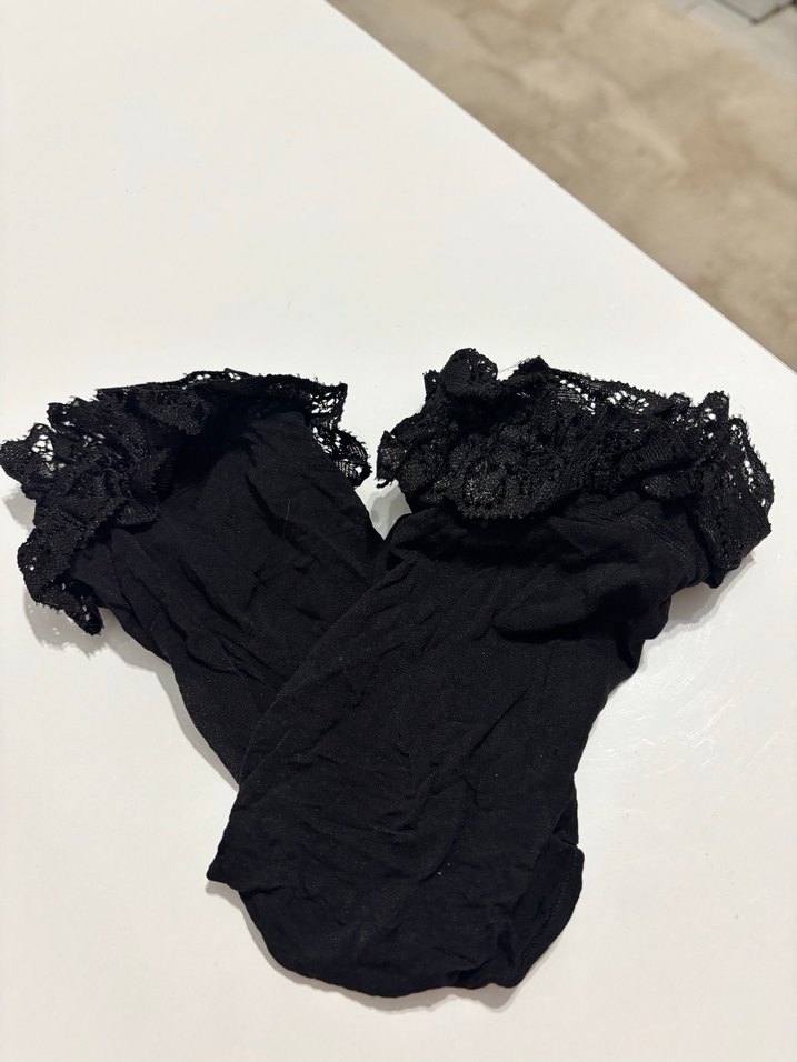 Siyah Elastik Mini Kadın Çorap - Görsel 3