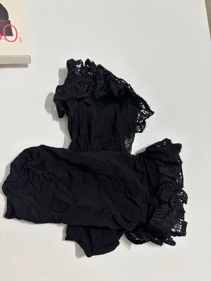 Siyah Elastik Mini Kadın Çorap - Görsel 4