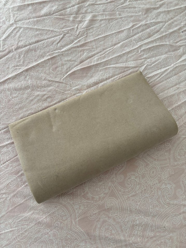 Bej Süet Kadın Clutch Çanta - Görsel 4