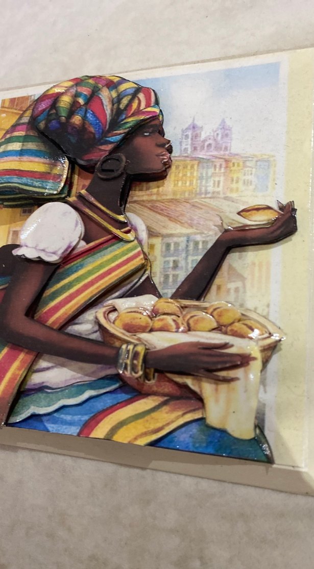 Renkli Kadın Figürlü Parlak Tablo - Görsel 4