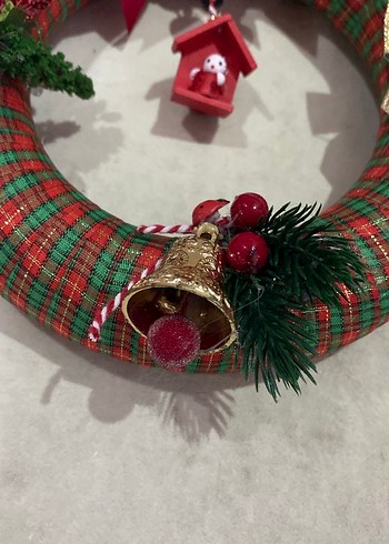 Renkli Noel Kapı Çelengi - Görsel 4