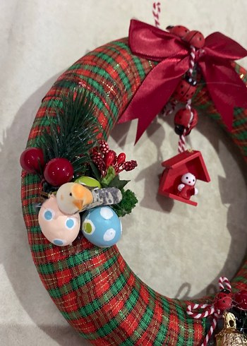 Renkli Noel Kapı Çelengi - Görsel 3