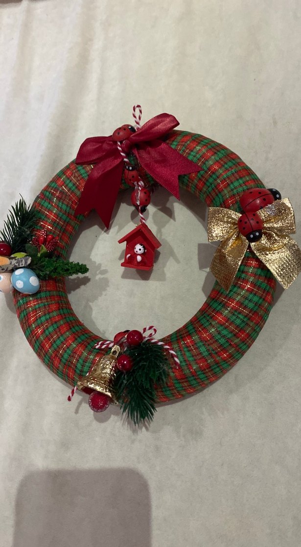 Renkli Noel Kapı Çelengi - Görsel 5