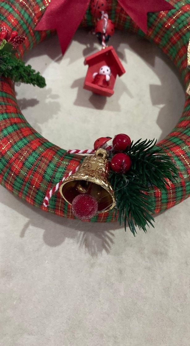 Renkli Noel Kapı Çelengi - Görsel 4