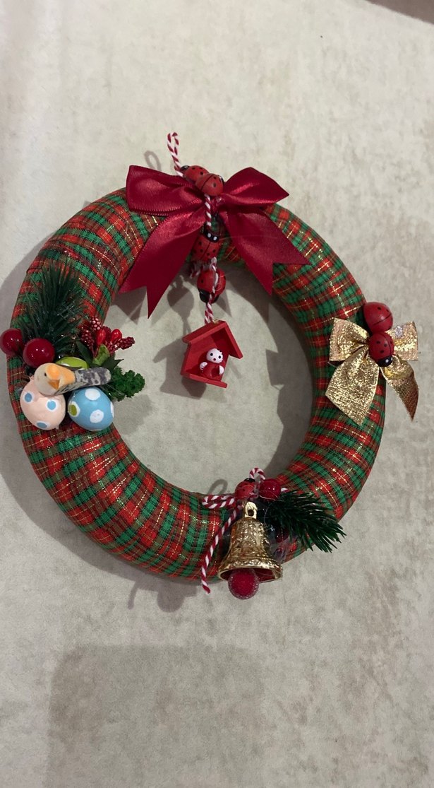 Renkli Noel Kapı Çelengi - Görsel 2