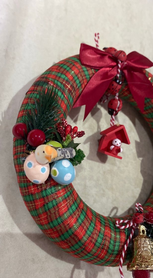 Renkli Noel Kapı Çelengi - Görsel 3