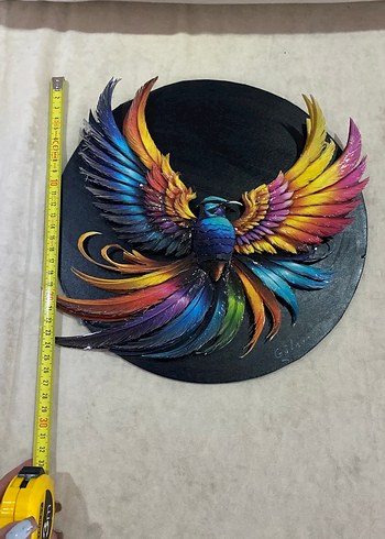 Renkli kuş tablo - Görsel 6