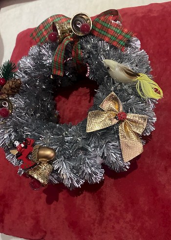 Gri Yılbaşı Kapı Çelengi - Görsel 2