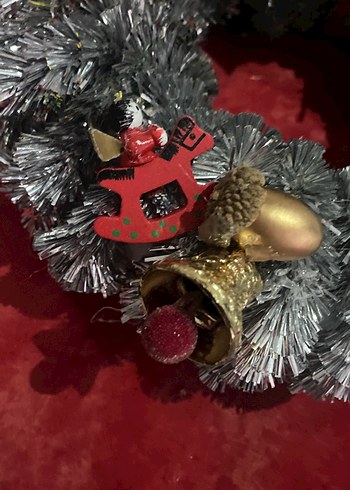 Gri Yılbaşı Kapı Çelengi - Görsel 4