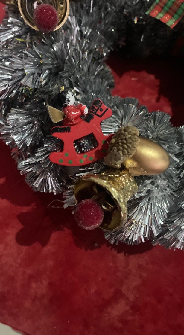 Gri Yılbaşı Kapı Çelengi - Görsel 4