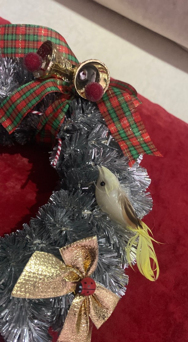 Gri Yılbaşı Kapı Çelengi - Görsel 5