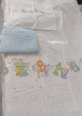 Pastel Baskılı Beyaz Çocuk Nevresim Takımı - Görsel 7