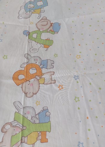 Pastel Baskılı Beyaz Çocuk Nevresim Takımı - Görsel 4