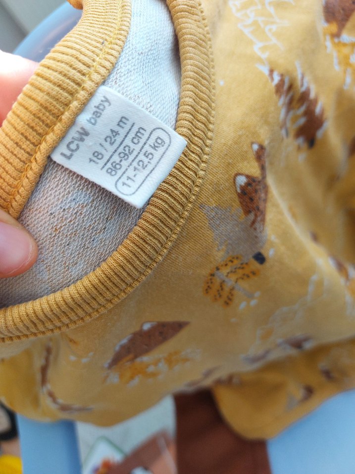 Erkek Çocuk Kahverengi Desenli pamuk takım - Görsel 3