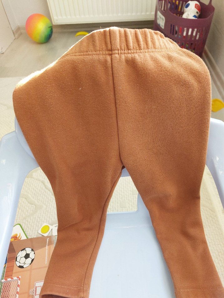 Erkek Çocuk Kahverengi Desenli pamuk takım - Görsel 2