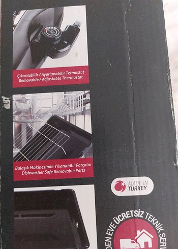 Siyah Elektrikli Izgara ve Fritöz - Görsel 9