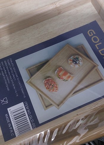 Goldhome Ahşap Mutfak Tepsisi Seti - Görsel 5