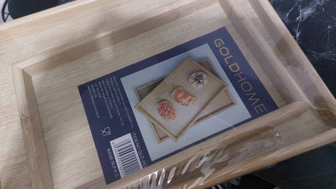 Goldhome Ahşap Mutfak Tepsisi Seti - Görsel 5