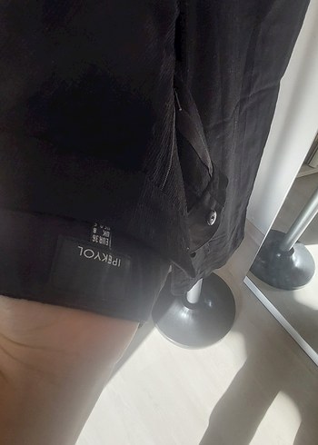 Siyah Süet Kemerli Midi Kadın Pantolon - Görsel 4