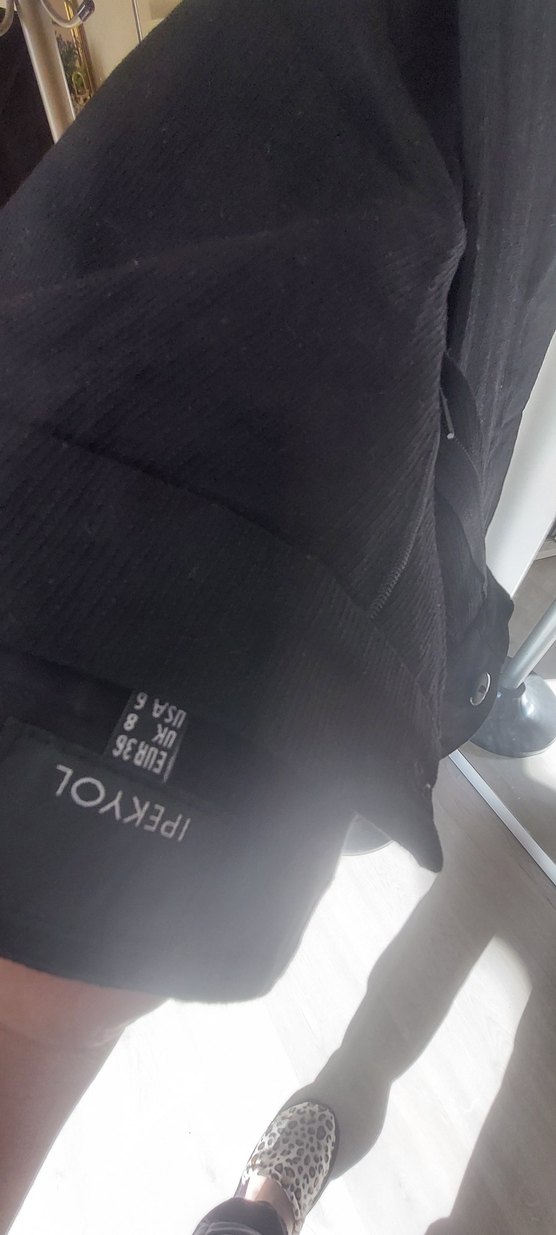 Siyah Süet Kemerli Midi Kadın Pantolon - Görsel 3