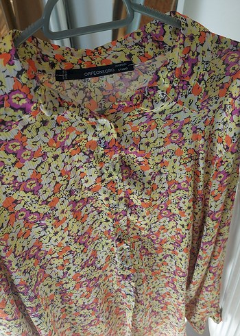 Çiçek Desenli Uzun Kollu Hamile Bluzu standart beden - Görsel 5