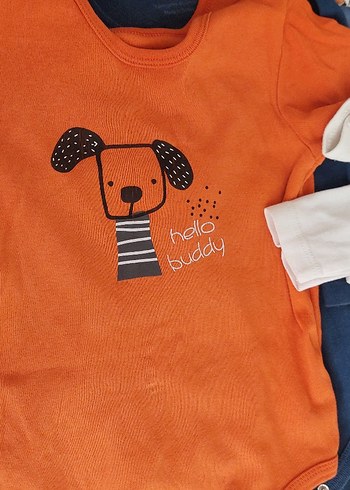 Çok Renkli Baskılı bebek zıbın - Görsel 3