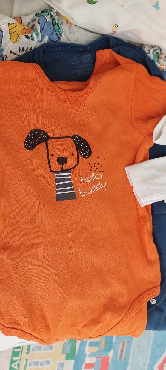 Çok Renkli Baskılı bebek zıbın - Görsel 3