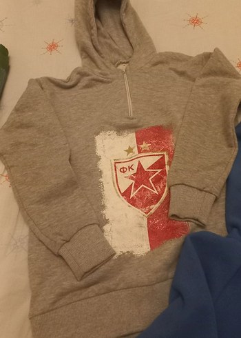 Gri Kapüşonlu Fermuarlı Erkek Polar - Görsel 5