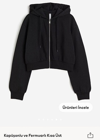 H&M H&m crop hırka