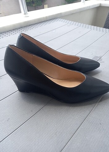 Nine West Siyah deri ayakkabı