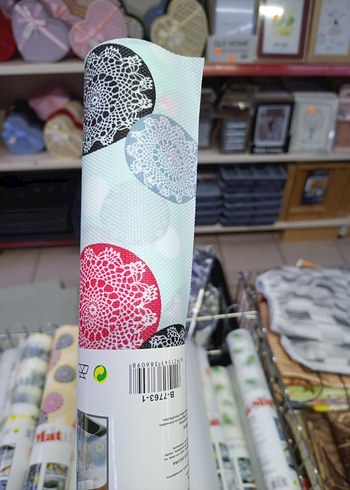 Renkli Baskılı Mutfak Raf Örtüsü - Görsel 6