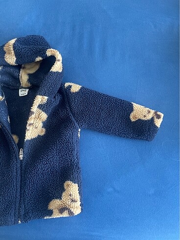 12-18 Ay Beden lacivert Renk Unisex Peluş Hırka