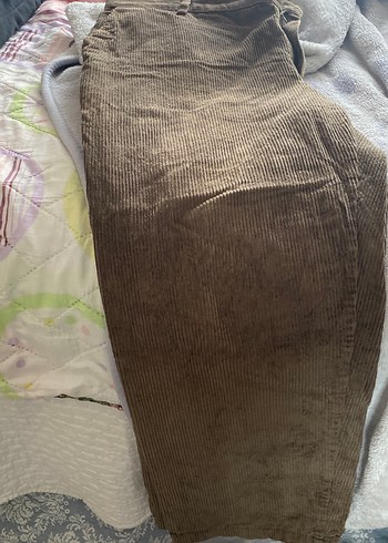 universal Beden Bej Kadifebay bayan giyer pantalın 54 beden rahat pant