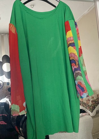 Renkli Batik Desenli Salaş Bohem Tunik 130 tl. 46 48 giyer