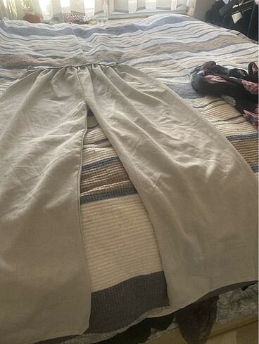 42 Beden gri Renk Krep kumaştan pantalon