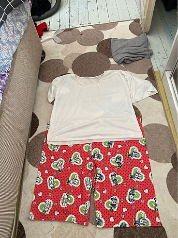 xl Beden Pijama tk penye. XL. Uyumlu. Yüksek bel