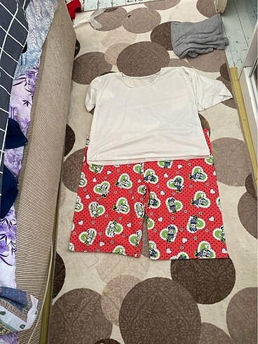 Pijama tk penye. XL. Uyumlu. Yüksek bel