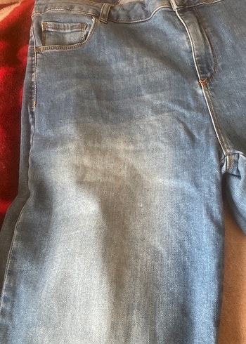 Kadın Mavi Bol Kesim Mini Kot Şort az giyildi ağ sağlam def yok - Görsel 2