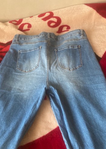 Kadın Mavi Bol Kesim Mini Kot Şort az giyildi ağ sağlam def yok - Görsel 4