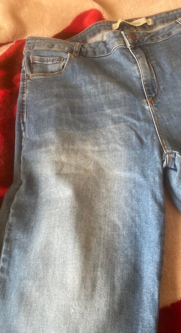 Kadın Mavi Bol Kesim Mini Kot Şort az giyildi ağ sağlam def yok - Görsel 2