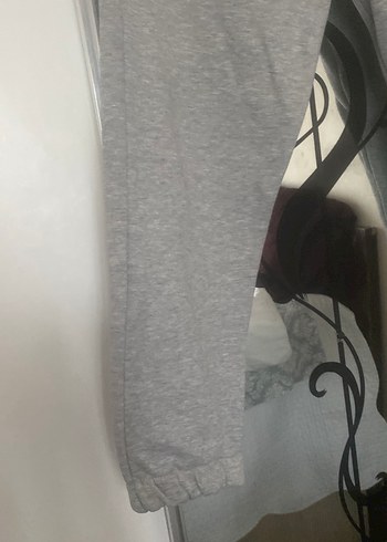 Gri bay bayan giyer Rahat Kesim Eşofman Altı kışlık kalın - Görsel 2