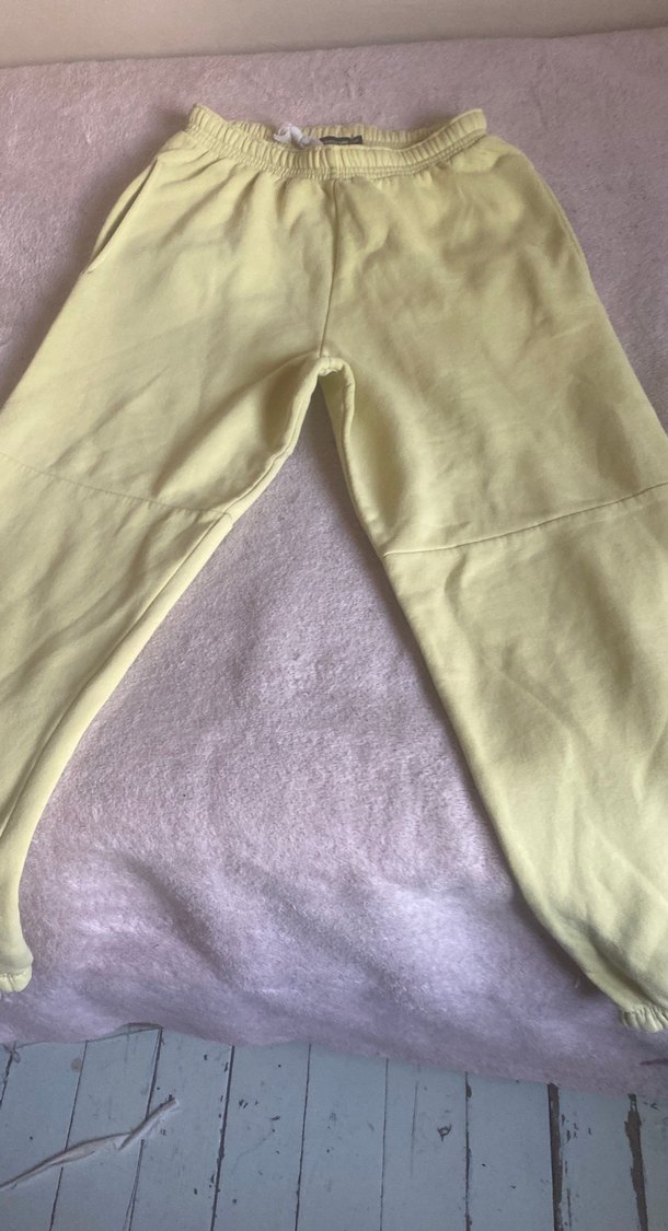 Kadın Sarı Midi Sweatpant - Görsel 3