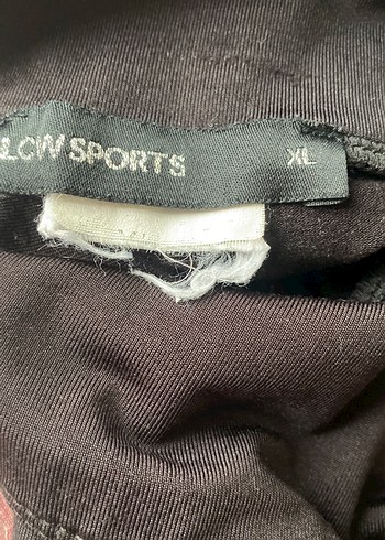 Drapeli Siyah Kadın Tayt XL temiz kullanıldı resimdeki gibi - Görsel 4