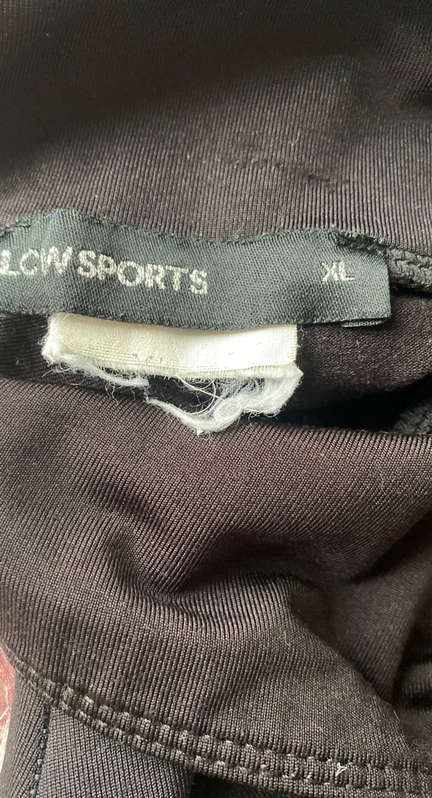 Drapeli Siyah Kadın Tayt XL temiz kullanıldı resimdeki gibi - Görsel 4