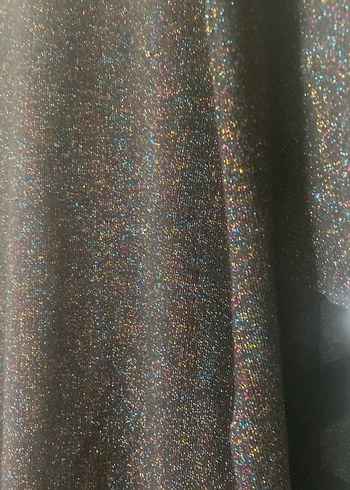 Siyah Uzun Kollu Salaş Örme Elbise sıfır gibi - Görsel 2